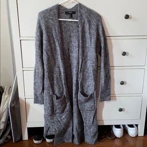 Gray cardigan